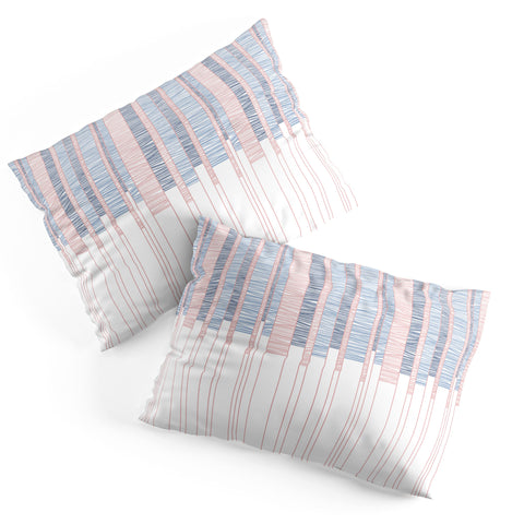 Pimlada Phuapradit Pastel threaded stripes 2 Pillow Shams