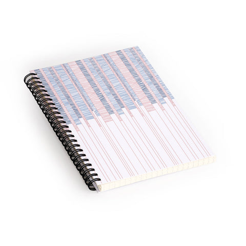 Pimlada Phuapradit Pastel threaded stripes 2 Spiral Notebook