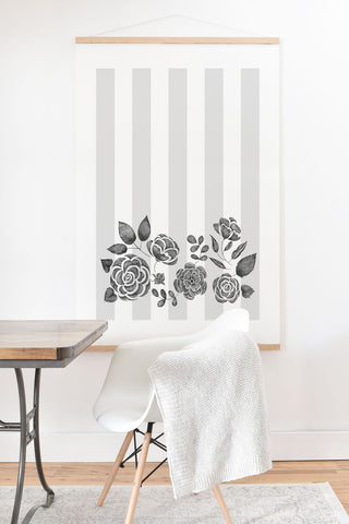 Pimlada Phuapradit Peony Stencil Art Print And Hanger