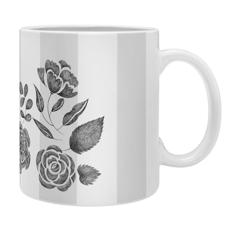 Pimlada Phuapradit Peony Stencil Coffee Mug