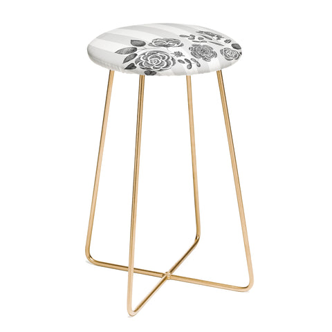 Pimlada Phuapradit Peony Stencil Counter Stool