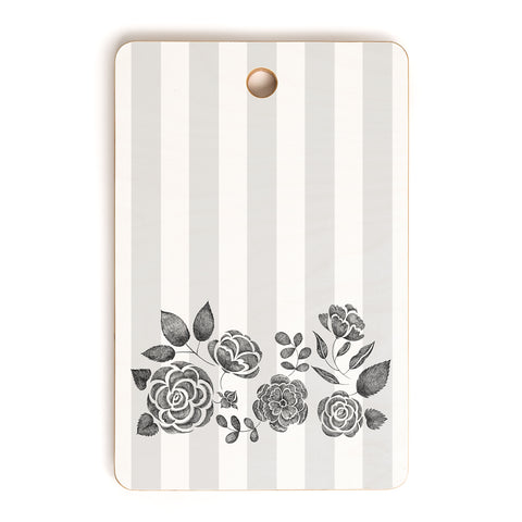 Pimlada Phuapradit Peony Stencil Cutting Board Rectangle