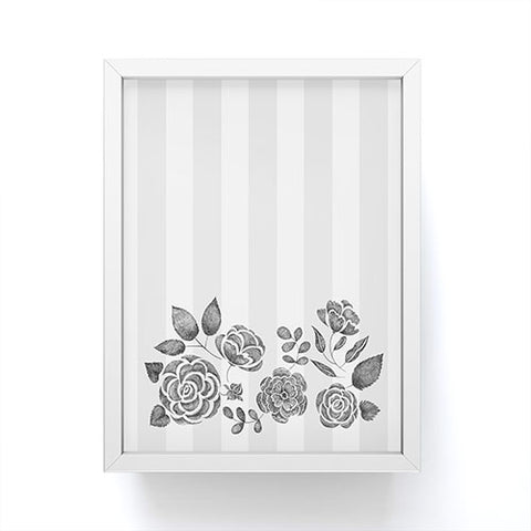 Pimlada Phuapradit Peony Stencil Framed Mini Art Print