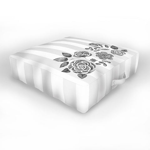 Pimlada Phuapradit Peony Stencil Outdoor Floor Cushion