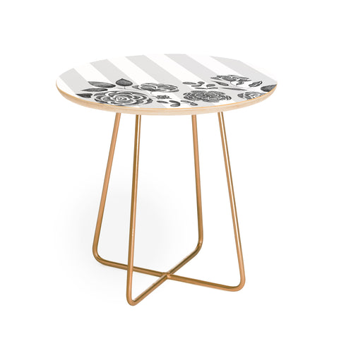 Pimlada Phuapradit Peony Stencil Round Side Table