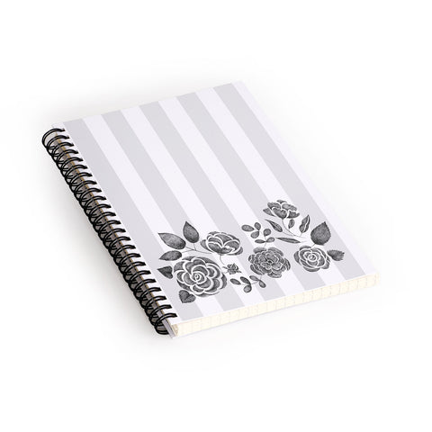 Pimlada Phuapradit Peony Stencil Spiral Notebook