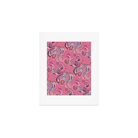 Pimlada Phuapradit Pink Paisley Birds Art Print