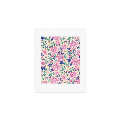 Pimlada Phuapradit Pink Peonies Pattern Art Print