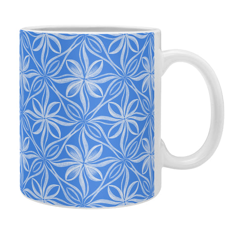 Pimlada Phuapradit Plumeria in blue Coffee Mug