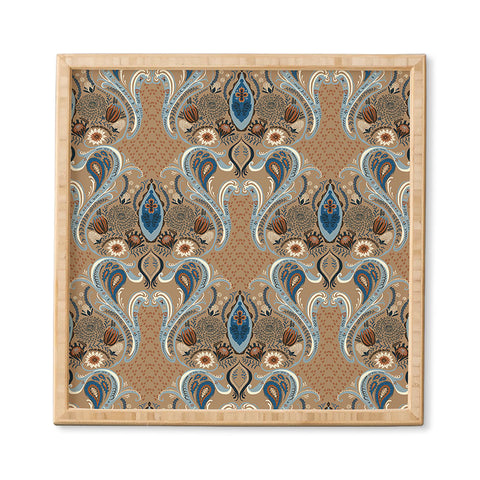 Pimlada Phuapradit Protea flowers and damasks Framed Wall Art