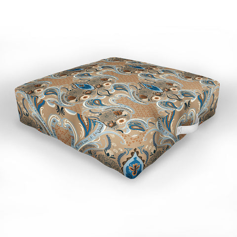 Pimlada Phuapradit Protea flowers and damasks Outdoor Floor Cushion