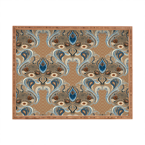 Pimlada Phuapradit Protea flowers and damasks Rectangular Tray