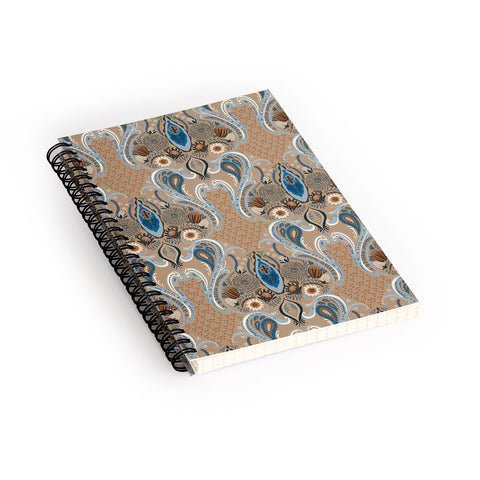 Pimlada Phuapradit Protea flowers and damasks Spiral Notebook