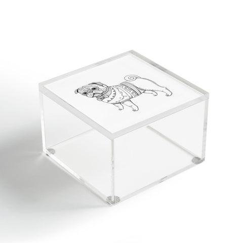 Pimlada Phuapradit pug line art Acrylic Box