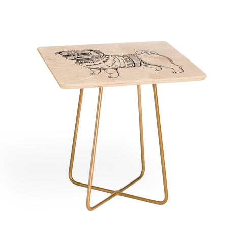 Pimlada Phuapradit pug line art Side Table