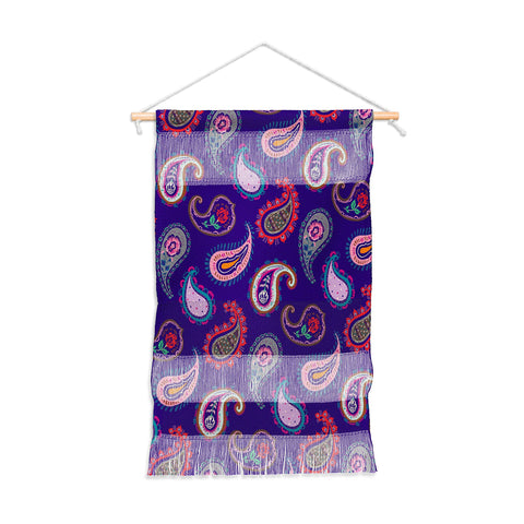 Pimlada Phuapradit Purple Paisleys Wall Hanging Portrait