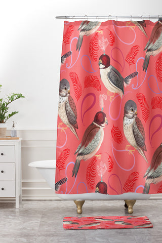 Pimlada Phuapradit Pygmy Falcons Shower Curtain And Mat