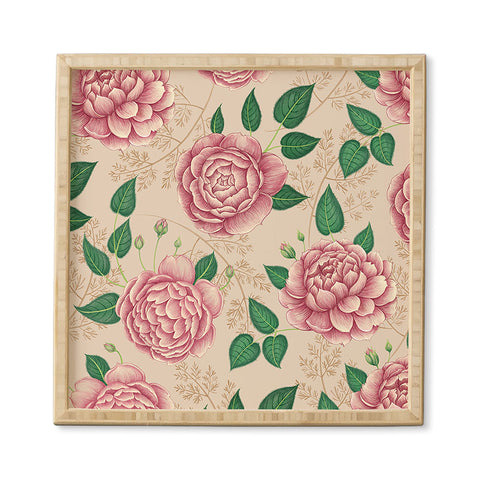 Pimlada Phuapradit Rose and Fern Framed Wall Art