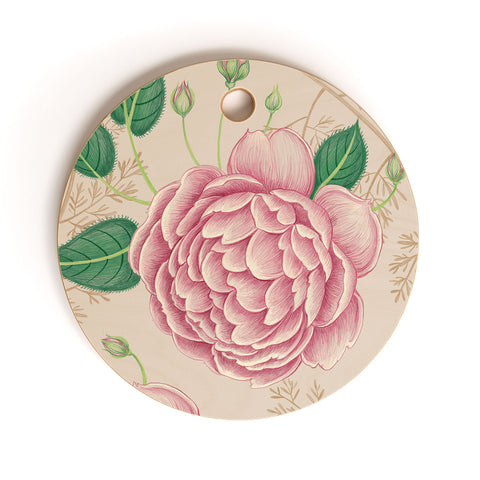 Pimlada Phuapradit Rose and Fern Cutting Board Round
