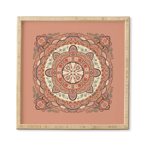 Pimlada Phuapradit Round labyrinth Framed Wall Art