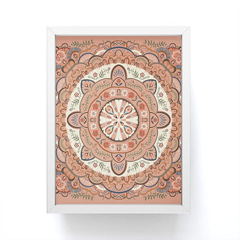Pimlada Phuapradit Round labyrinth Framed Mini Art Print