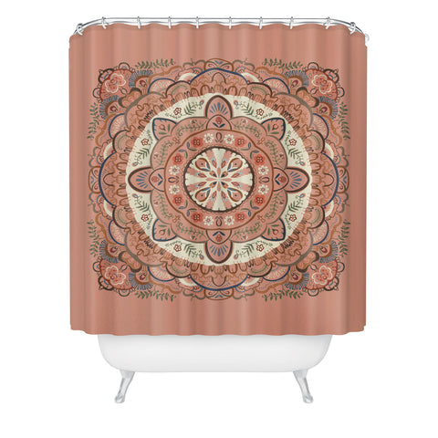 Pimlada Phuapradit Round labyrinth Shower Curtain