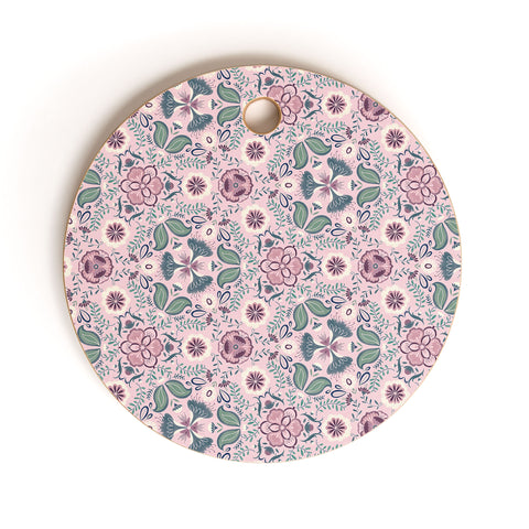 Pimlada Phuapradit Sangria garden Cutting Board Round