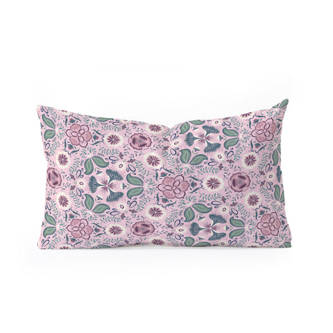 Pimlada Phuapradit Sangria garden Oblong Throw Pillow