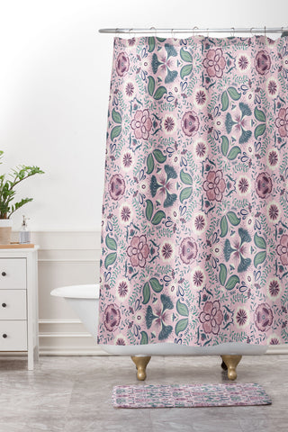Pimlada Phuapradit Sangria garden Shower Curtain And Mat