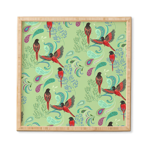 Pimlada Phuapradit Scarlet Minivet Framed Wall Art