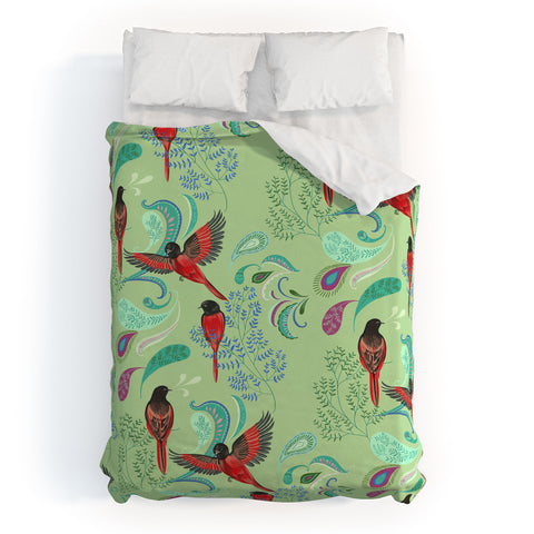 Pimlada Phuapradit Scarlet Minivet Duvet Cover