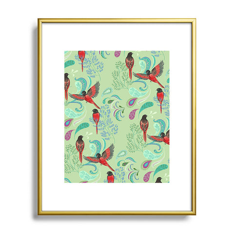 Pimlada Phuapradit Scarlet Minivet Metal Framed Art Print