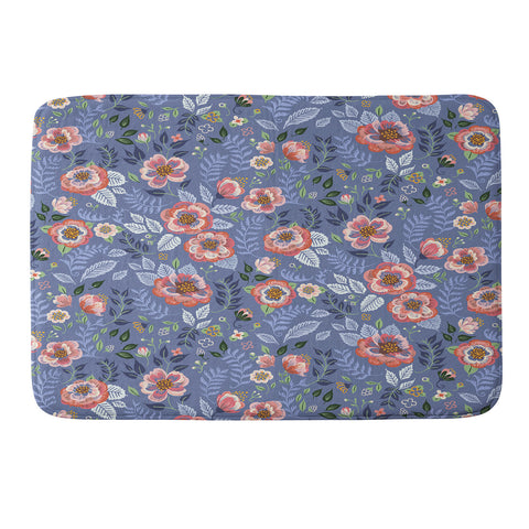 Pimlada Phuapradit Shrub Roses Memory Foam Bath Mat