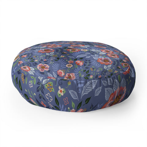 Pimlada Phuapradit Shrub Roses Floor Pillow Round
