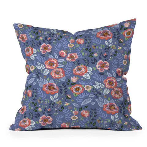 Pimlada Phuapradit Shrub Roses Throw Pillow