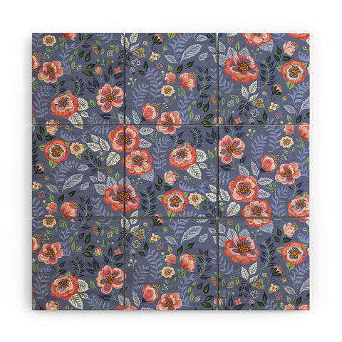 Pimlada Phuapradit Shrub Roses Wood Wall Mural