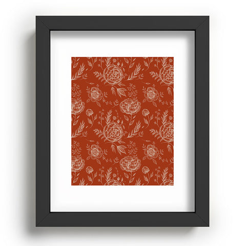 Pimlada Phuapradit Sienna floral linework Recessed Framing Rectangle