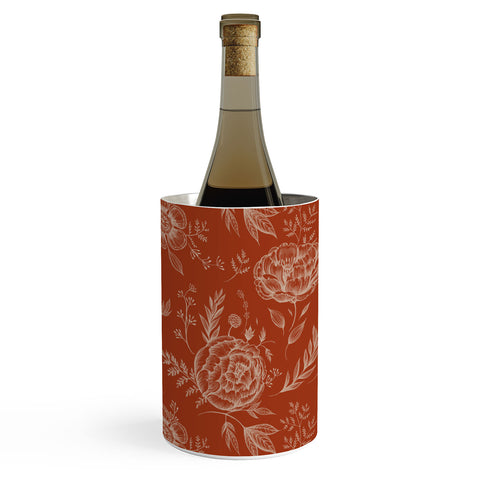 Pimlada Phuapradit Sienna floral linework Wine Chiller