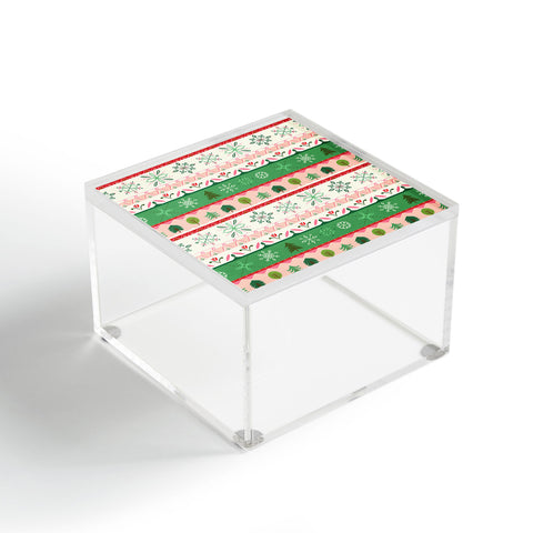 Pimlada Phuapradit snowflake stripes Acrylic Box