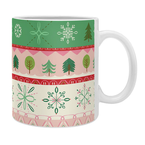Pimlada Phuapradit snowflake stripes Coffee Mug