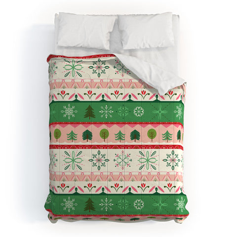 Pimlada Phuapradit snowflake stripes Comforter