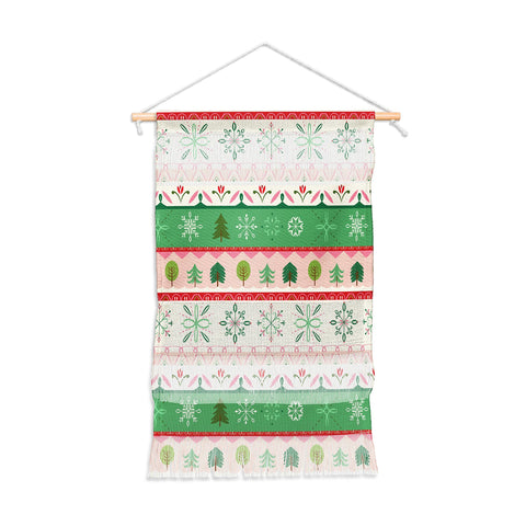 Pimlada Phuapradit snowflake stripes Wall Hanging Portrait