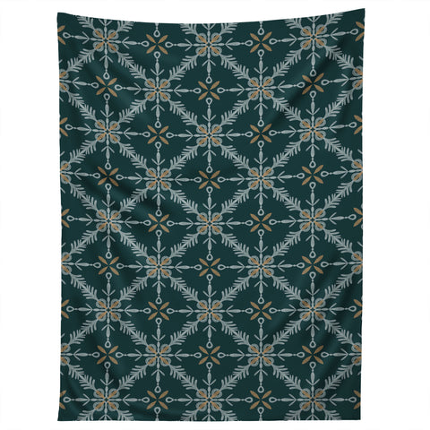 Pimlada Phuapradit Snowflake tile 2 Tapestry
