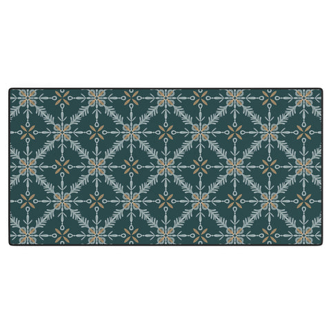 Pimlada Phuapradit Snowflake tile 2 Desk Mat