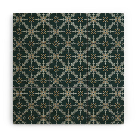 Pimlada Phuapradit Snowflake tile 2 Wood Wall Mural