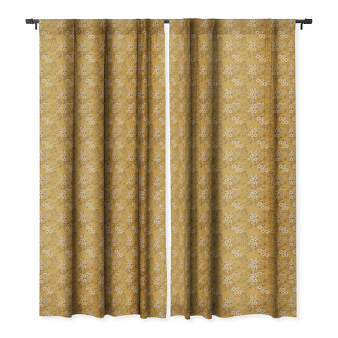 Pimlada Phuapradit Spiral Floral Blackout Window Curtain