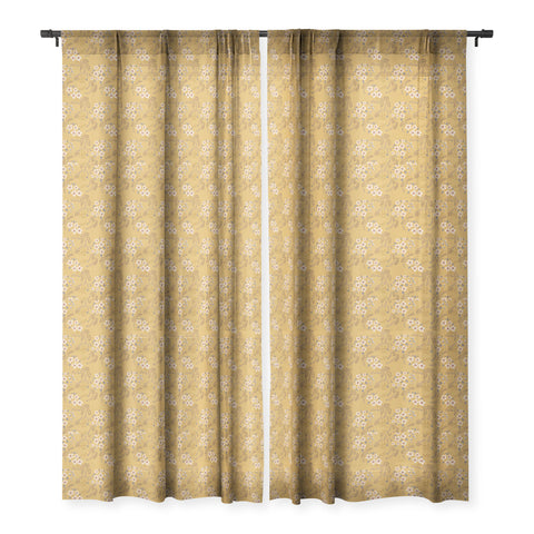 Pimlada Phuapradit Spiral Floral Sheer Window Curtain