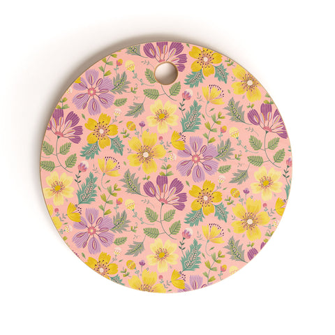 Pimlada Phuapradit Spring Violet Cutting Board Round