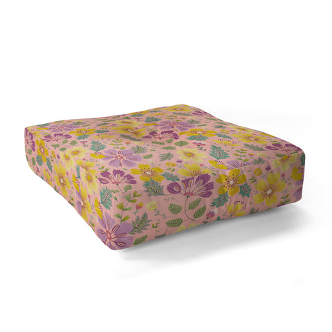 Pimlada Phuapradit Spring Violet Floor Pillow Square