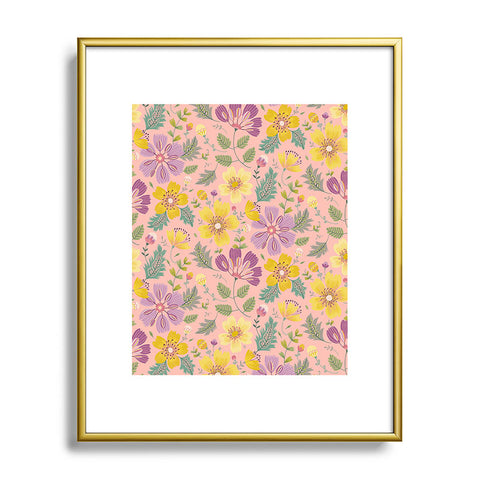 Pimlada Phuapradit Spring Violet Metal Framed Art Print